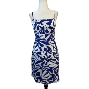 GOA abstract Print open back cotton  mini dress